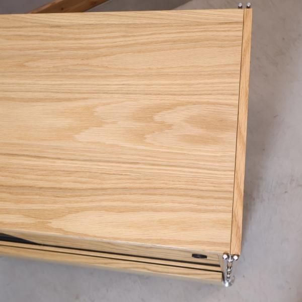 無印良品(MUJI)の人気のオーク材×ステンレスユニットシェルフ 無印良品(MUJI)の人気のオーク材×ステンレスユニットシェルフ