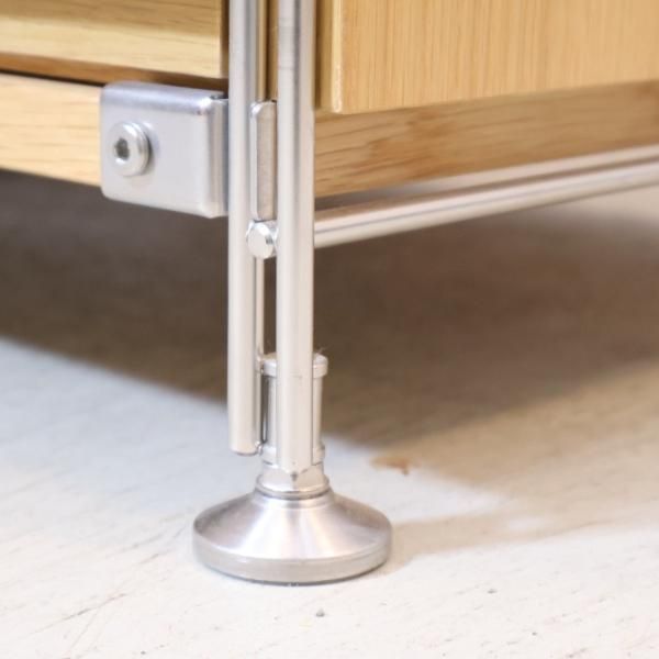 無印良品(MUJI)の人気のオーク材×ステンレスユニットシェルフ 無印良品(MUJI)の人気のオーク材×ステンレスユニットシェルフ