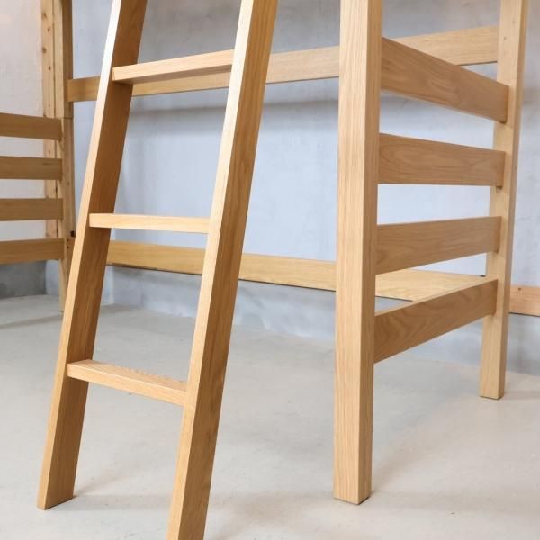 人気の無印良品(MUJI)のオーク材セミシングルハイベッド 人気の無印良品(MUJI)のオーク材セミシングルハイベッド