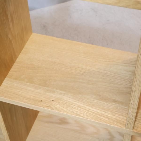人気の無印良品(MUJI)のオーク材 3段・3列スタッキングシェルフ 人気の無印良品(MUJI)のオーク材 3段・3列スタッキングシェルフ