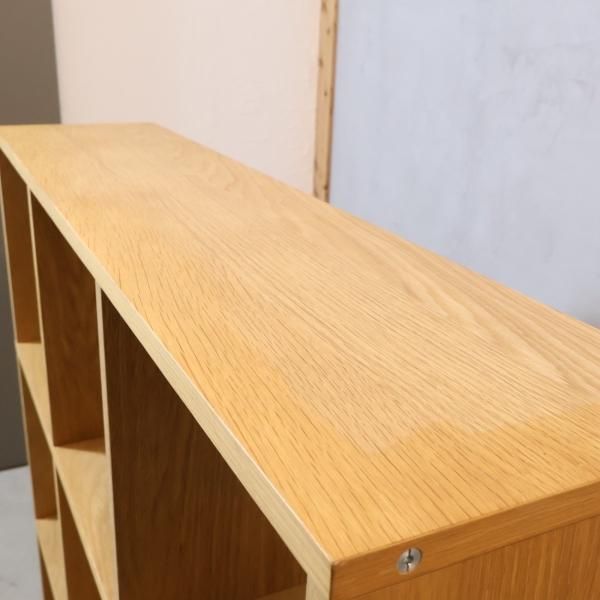 人気の無印良品(MUJI)のオーク材 3段・3列スタッキングシェルフ 人気の無印良品(MUJI)のオーク材 3段・3列スタッキングシェルフ