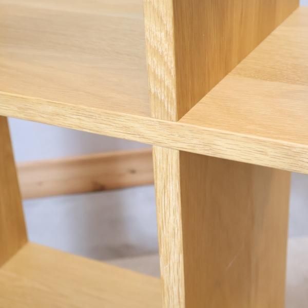 人気の無印良品(MUJI)のオーク材 3段・3列スタッキングシェルフ 人気の無印良品(MUJI)のオーク材 3段・3列スタッキングシェルフ