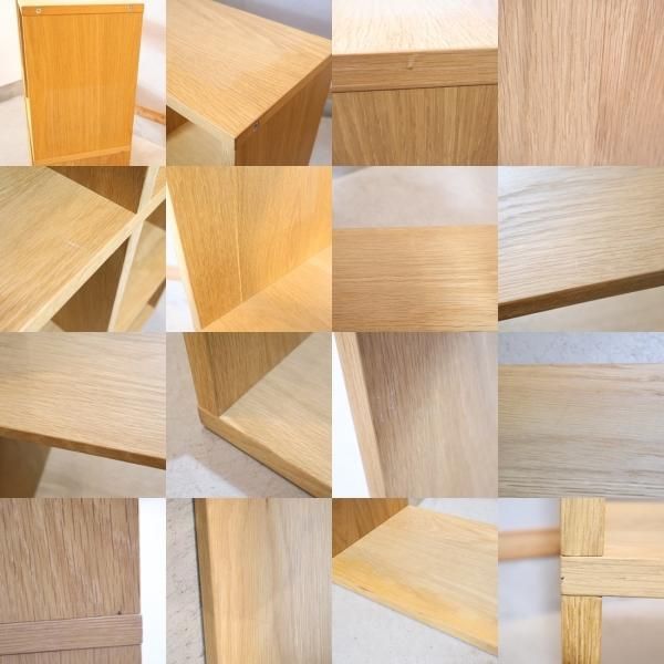 人気の無印良品(MUJI)のオーク材 3段・3列スタッキングシェルフ 人気の無印良品(MUJI)のオーク材 3段・3列スタッキングシェルフ