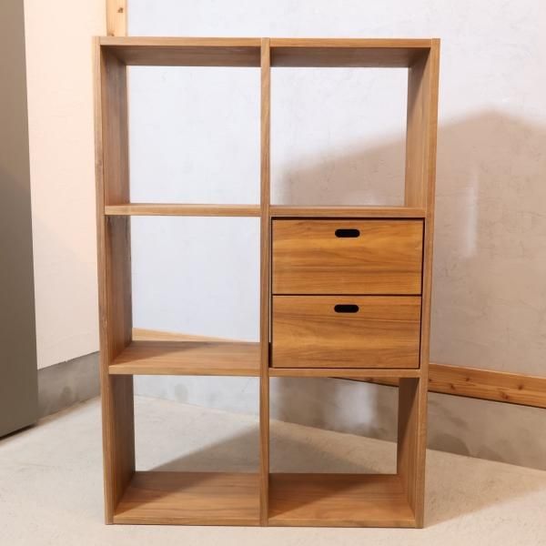 人気の無印良品(MUJI)のウォールナット材・3段・2列 人気の無印良品(MUJI)のウォールナット材・3段・2列