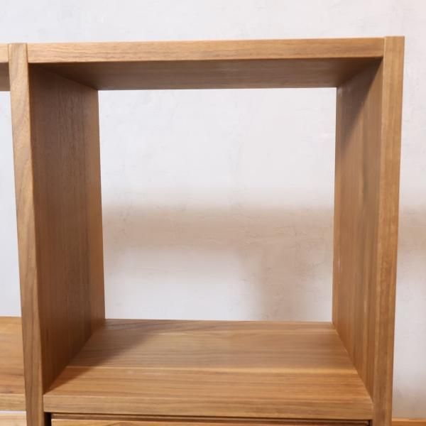 人気の無印良品(MUJI)のウォールナット材・3段・2列 人気の無印良品(MUJI)のウォールナット材・3段・2列
