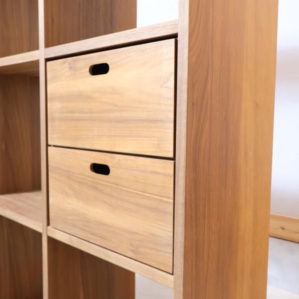 人気の無印良品(MUJI)のウォールナット材・3段・2列 人気の無印良品(MUJI)のウォールナット材・3段・2列