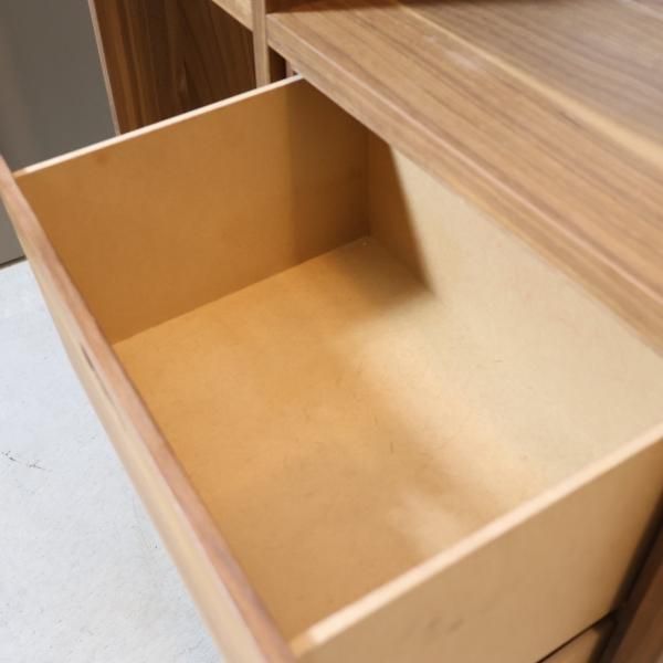 人気の無印良品(MUJI)のウォールナット材・3段・2列 人気の無印良品(MUJI)のウォールナット材・3段・2列