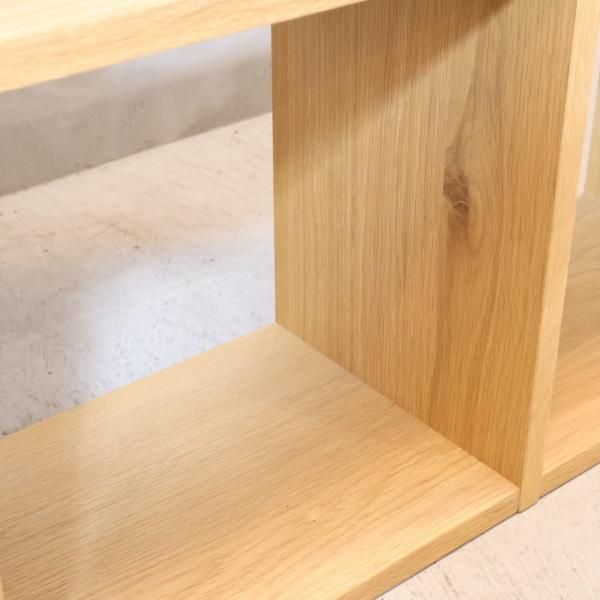 人気の無印良品(MUJI)のオーク材 3段・3列スタッキングシェルフ 人気の無印良品(MUJI)のオーク材 3段・3列スタッキングシェルフ