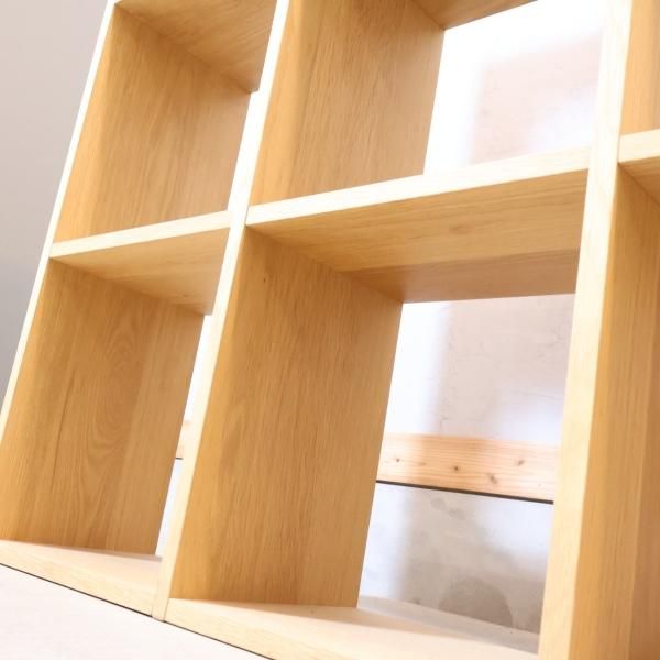 人気の無印良品(MUJI)のオーク材 3段・3列スタッキングシェルフ 人気の無印良品(MUJI)のオーク材 3段・3列スタッキングシェルフ