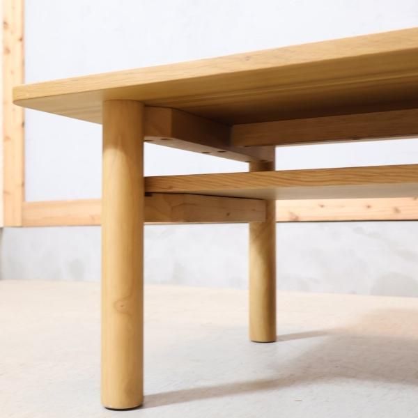 無印良品(MUJI)の人気のオーク材 ローテーブルです！北欧スタイルや和