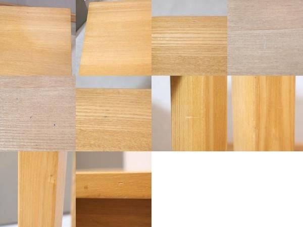 稀少なタモ材を使用した無印良品(MUJI)のパーソナルデスク 稀少なタモ材を使用した無印良品(MUJI)のパーソナルデスク