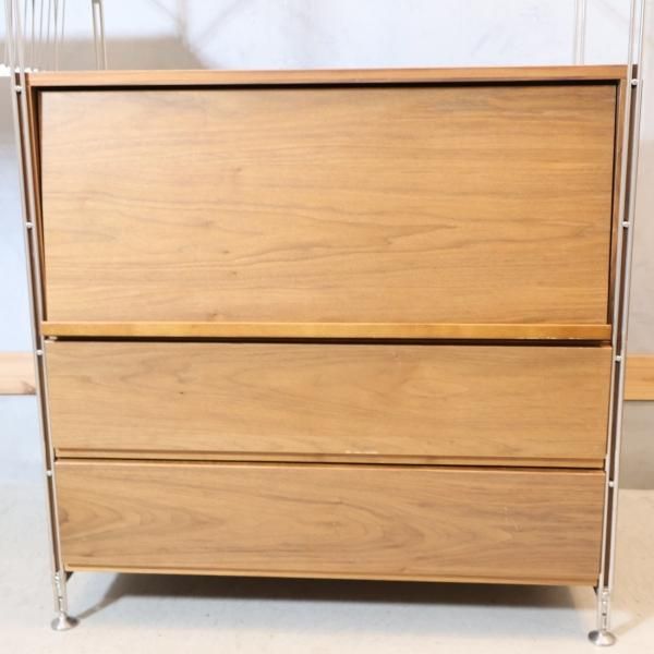 無印良品(MUJI)の人気のウォールナット材×ステンレス 2連 無印良品(MUJI)の人気のウォールナット材×ステンレス 2連