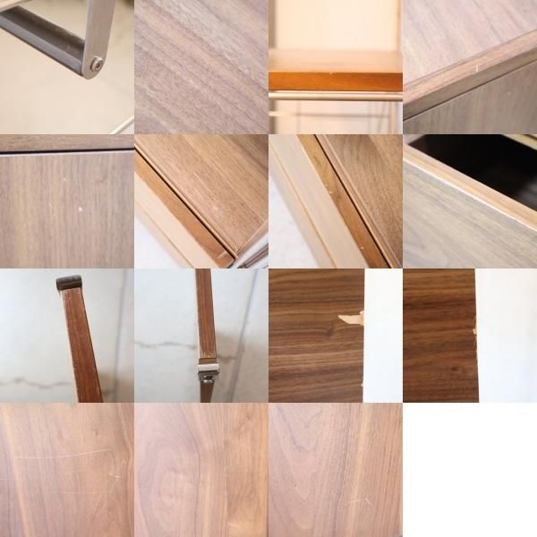 無印良品(MUJI)の人気のウォールナット材×ステンレス 2連 無印良品(MUJI)の人気のウォールナット材×ステンレス 2連
