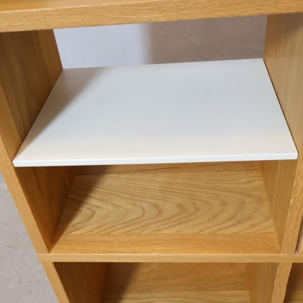 人気の無印良品(MUJI)のオーク材 3段・3列スタッキングシェルフ