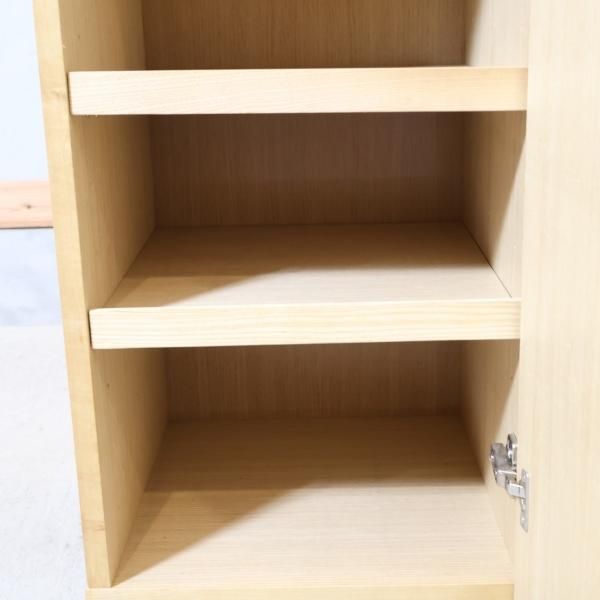 人気の無印良品の木製カップボード・スリム/タモ材です 人気の無印良品の木製カップボード・スリム/タモ材です
