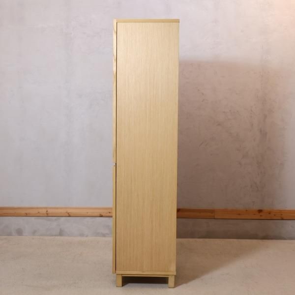 人気の無印良品の木製カップボード・スリム/タモ材です 人気の無印良品の木製カップボード・スリム/タモ材です