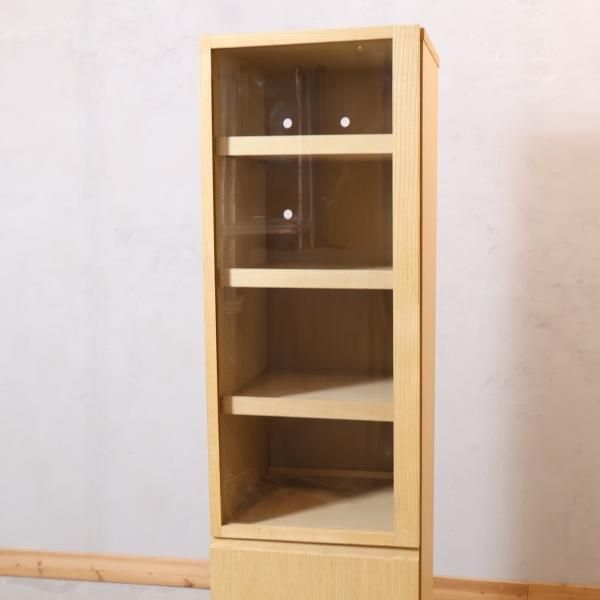 人気の無印良品の木製カップボード・スリム/タモ材です 人気の無印良品の木製カップボード・スリム/タモ材です