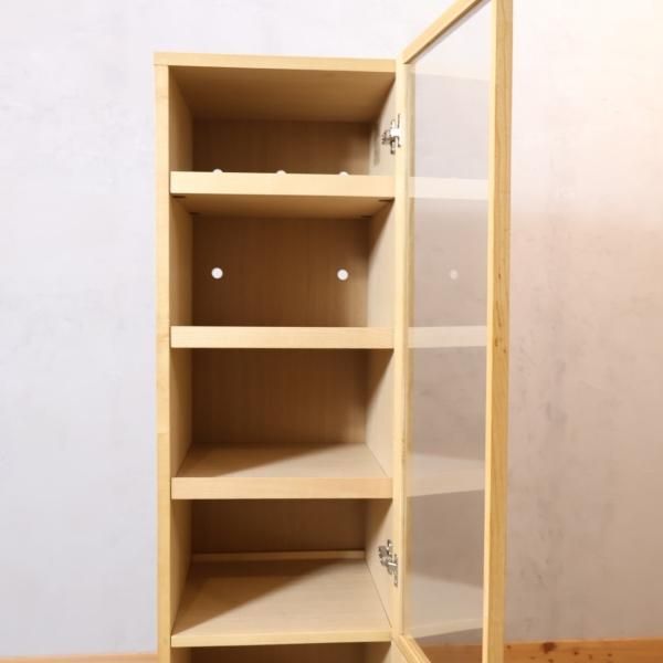 人気の無印良品の木製カップボード・スリム/タモ材です 人気の無印良品の木製カップボード・スリム/タモ材です