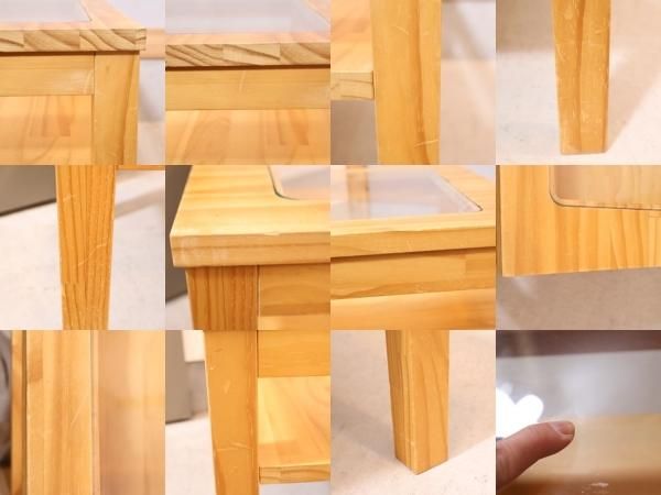 MOMO natural(モモナチュラル)のBIT TABLE MINI GLASS NA