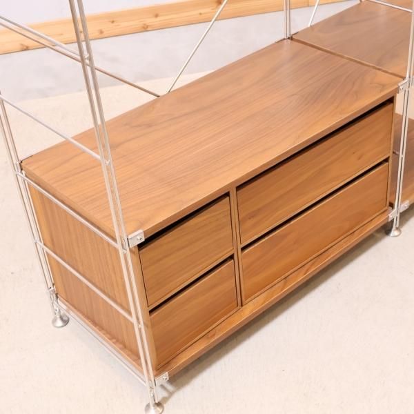 無印良品(MUJI)の人気のウォールナット材×ステンレス ユニット 無印良品(MUJI)の人気のウォールナット材×ステンレス ユニット