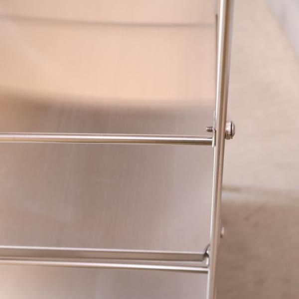 人気の無印良品(MUJI)の5段ステンレスユニットシェルフです 人気の無印良品(MUJI)の5段ステンレスユニットシェルフです