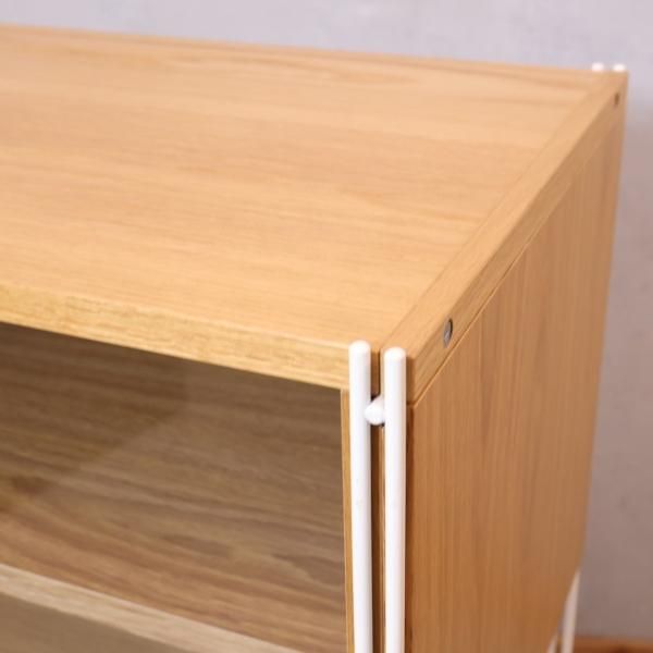無印良品(MUJI)の人気のオーク材×スチール ユニットシェルフ 無印良品(MUJI)の人気のオーク材×スチール ユニットシェルフ