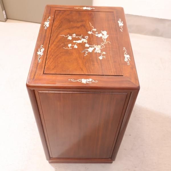 K アンティークボックス 収納家具 鳥 花 細工 輸入家具（イギリスから 