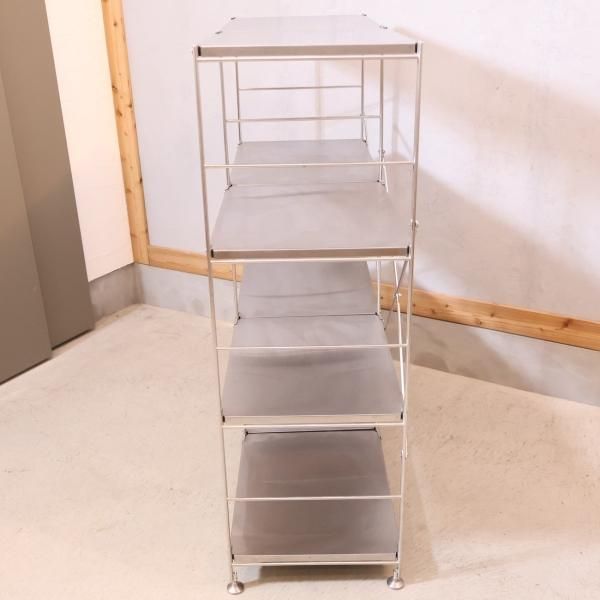 無印良品(MUJI)の人気のステンレスユニットシェルフです 無印良品(MUJI)の人気のステンレスユニットシェルフです