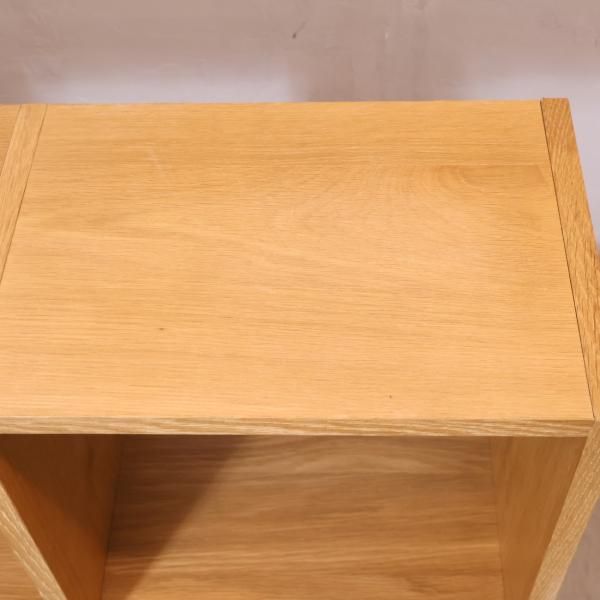 人気の無印良品(MUJI)のオーク材 3段・2列スタッキングシェルフ 人気の無印良品(MUJI)のオーク材 3段・2列スタッキングシェルフ