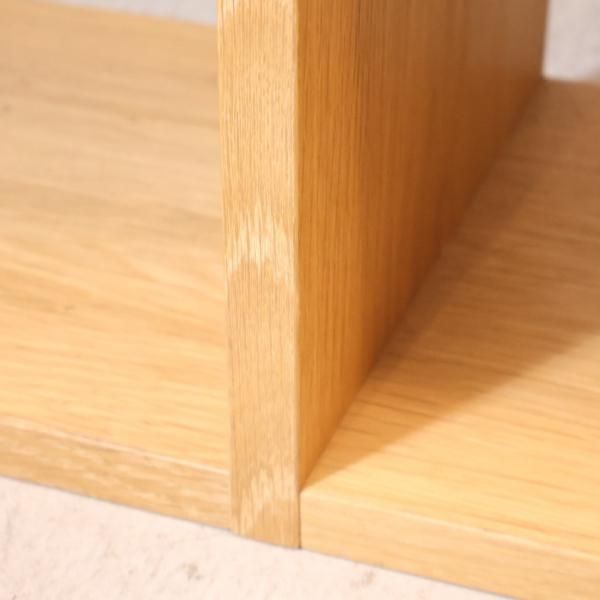人気の無印良品(MUJI)のオーク材 3段・2列スタッキングシェルフ 人気の無印良品(MUJI)のオーク材 3段・2列スタッキングシェルフ
