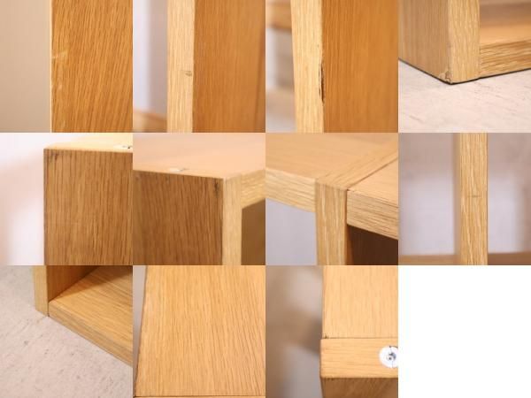 人気の無印良品(MUJI)のオーク材 3段・2列スタッキングシェルフ 人気の無印良品(MUJI)のオーク材 3段・2列スタッキングシェルフ