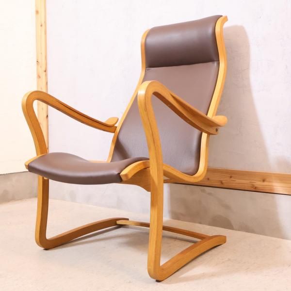 北欧 イージーチェア チーク材 ヴィンテージ デンマーク製 チーク材×オーク材 イージーチェア①