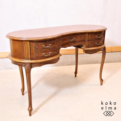 イタリア製 アンティーク調のコンソールデスクです。エレガントで