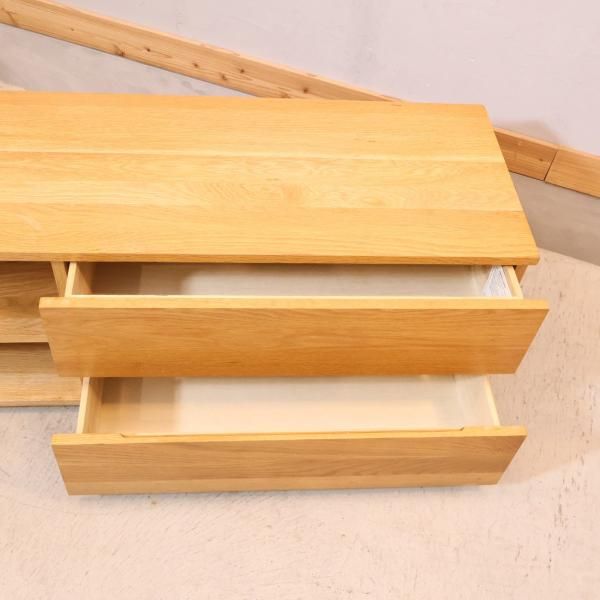 人気の無印良品(MUJI)のオーク無垢材を使用したAVラック 人気の無印良品(MUJI)のオーク無垢材を使用したAVラック