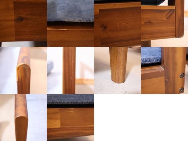 unico(ウニコ)のSWELLA(スウェラ) ベンチバックレスト/デニム unico(ウニコ)のSWELLA(スウェラ) ベンチバックレスト/デニム
