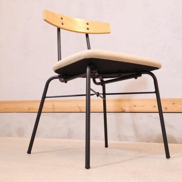 KANADEMONO ダイニングチェア Natural-Industrial Natural-Industrial ダイニングチェア アイアン脚 – KANADEMONO