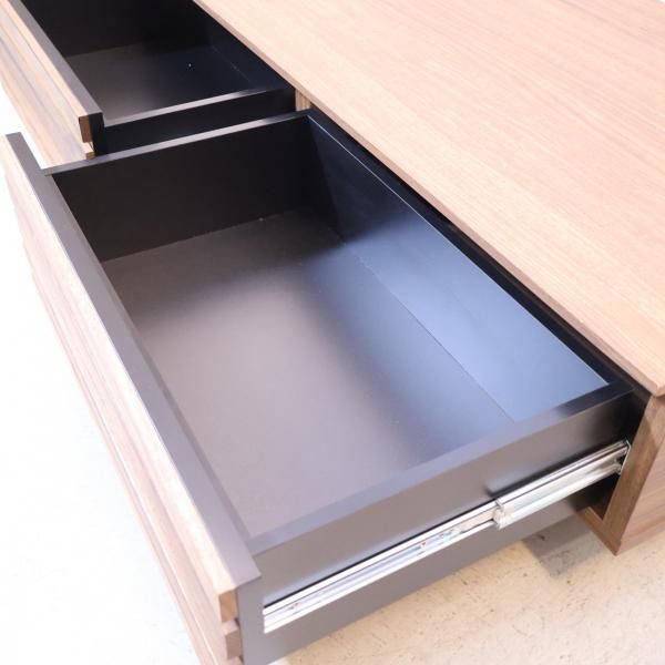 ディノス取扱い、大川の家具メーカーSHIGIYAMA(シギヤマ家具)のアルススタイル ローテーブル。前板にウォールナット材を 使用したモダンなセンターテーブルは空間をシックな雰囲気に。 - kokoelma -ココエルマ- 雑貨・中古家具・北欧家具・アンティーク家具の通販  