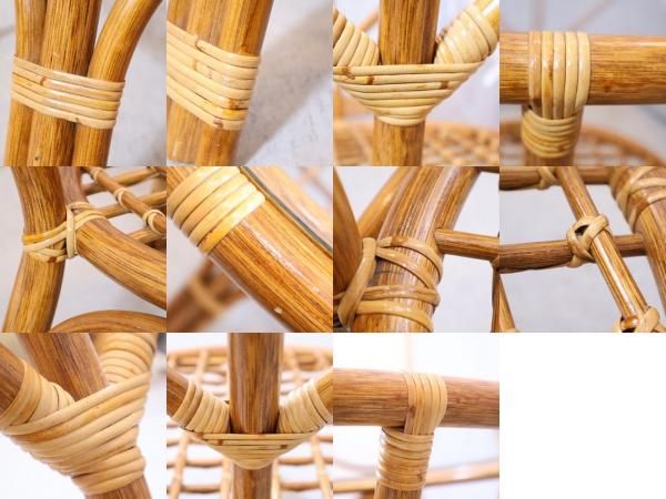 KAZAMA(カザマ)のラタンを使用したリゾートスタイルのガラス円形 KAZAMA(カザマ)のラタンを使用したリゾートスタイルのガラス円形