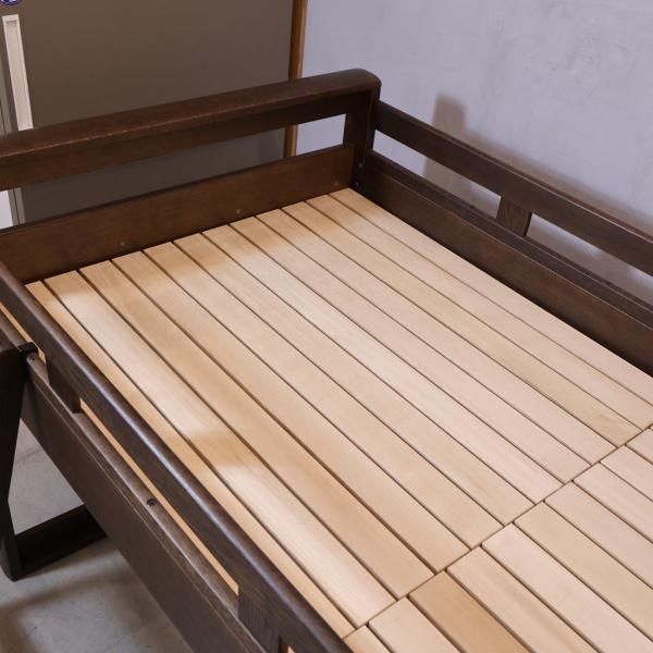 HAMAMOTO(浜本工芸)ナラ材 ミドルベッド/No.5000。シングル HAMAMOTO(浜本工芸)ナラ材 ミドルベッド/No.5000。シングル