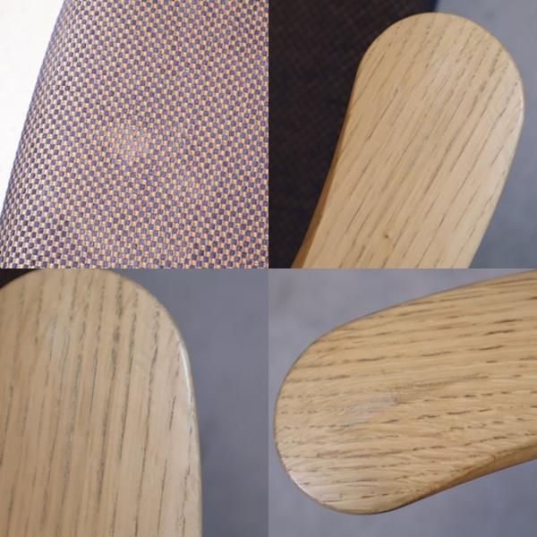 karimoku(カリモク家具)のオーク材 ダイニングチェア/CW4600 2客セット。ラウンドバックの背もたれと絶妙なホールド感が 座っていて安心♪北欧スタイルや和の空間にもおススメのセミアームチェア - kokoelma -ココエルマ- 雑貨・中古家具・北欧家具・アンティーク家具の  