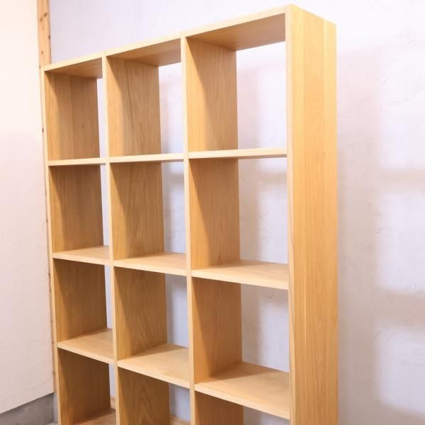 人気の無印良品(MUJI)のオーク材 5段・3列スタッキングシェルフ 人気の無印良品(MUJI)のオーク材 5段・3列スタッキングシェルフ