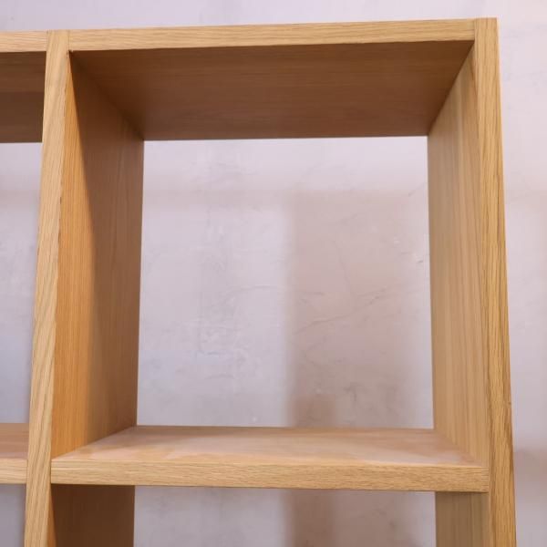 人気の無印良品(MUJI)のオーク材 5段・3列スタッキングシェルフ 人気の無印良品(MUJI)のオーク材 5段・3列スタッキングシェルフ