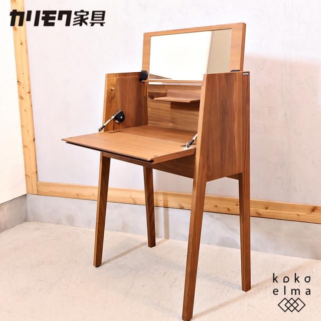 オールドカリモク鏡台 卓上 ドレッサー 昭和レトロ
