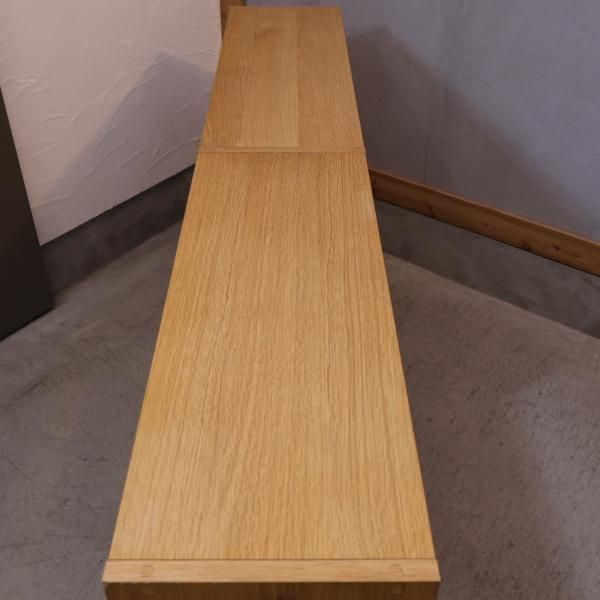 人気の無印良品(MUJI)のオーク材 ワイド・2列2段スタッキング 人気の無印良品(MUJI)のオーク材 ワイド・2列2段スタッキング