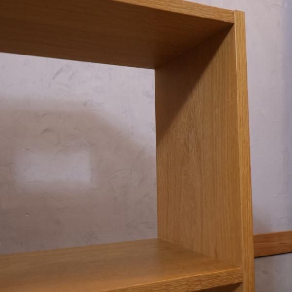 人気の無印良品(MUJI)のオーク材 ワイド・2列2段スタッキング 人気の無印良品(MUJI)のオーク材 ワイド・2列2段スタッキング