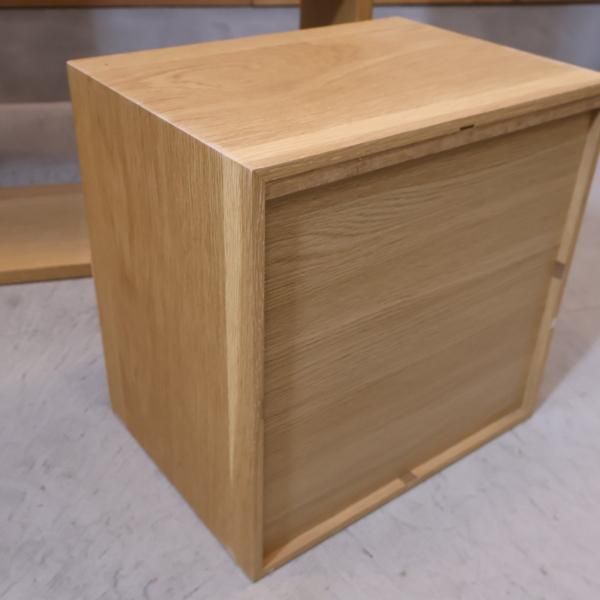 人気の無印良品(MUJI)のオーク材 ワイド・2列2段スタッキング 人気の無印良品(MUJI)のオーク材 ワイド・2列2段スタッキング