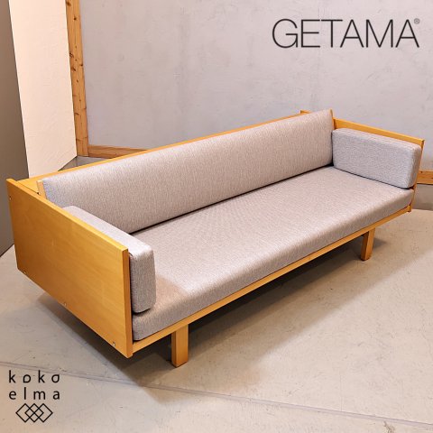 北欧デンマークの家具メーカーGETAMA(ゲタマ)社よりHans.J.Wegner(ハンス.J.ウェグナー)デザインのGE259  デイベッドソファ。普段は3人掛けソファとして、急な来客用のベッドにも♪ - kokoelma　-ココエルマ- ...