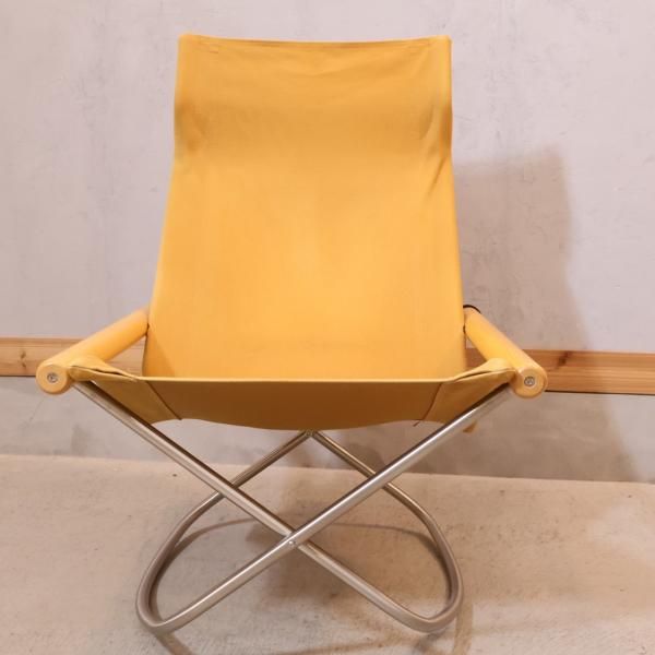 50年経った今も愛され続けている、新居 猛デザインのニーチェアーエックス ロッキング(NY CHAIR X Rocking)です。折り畳みも可能で ゆったりとした座り心地はラウンジチェアーとしても♪ - kokoelma -ココエルマ- 雑貨・中古家具・北欧家具・アンティーク家具の通販 