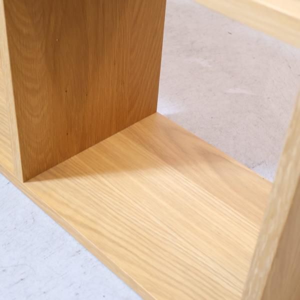 人気の無印良品(MUJI)のオーク材 3段・3列スタッキングシェルフ