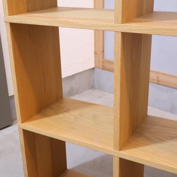 人気の無印良品(MUJI)のオーク材 3段・3列スタッキングシェルフ 人気の無印良品(MUJI)のオーク材 3段・3列スタッキングシェルフ